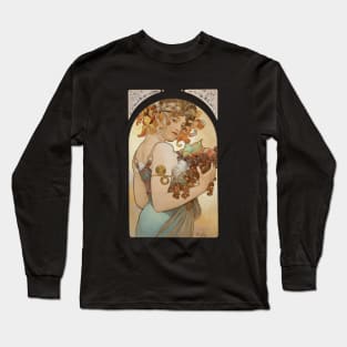 Harvest goddess with fruits Long Sleeve T-Shirt